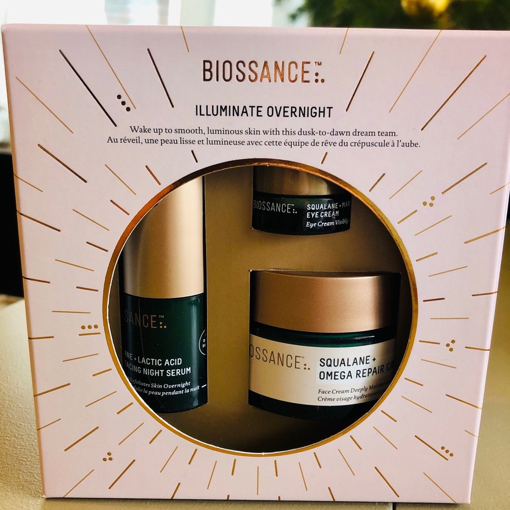 BIOSSANCE illuminate overnight kit